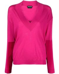 Tom Ford - Maglione Con Scollo A V - Lyst