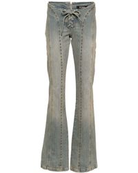 MISBHV - Lara Jeans mit Schnürung - Lyst
