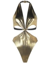 Roberto Cavalli - Snake-Detail Cut-Out Swimsuit - Lyst