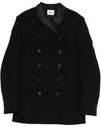 KHAITE - Sabel Double-Breasted Jacket - Lyst