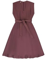 Glanshirt - Linen Midi Dress - Lyst