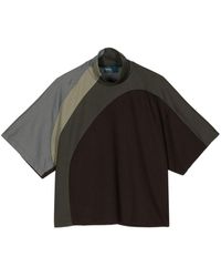Kolor - Panelled Jersey T-shirt - Lyst