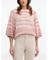 Mos Mosh - Mmedele Striped Raglan-Sleeve Sweater - Lyst