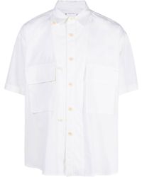 Sacai - Flap-pockets Short-sleeved Shirt - Lyst