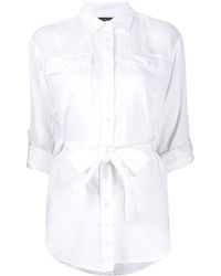 Lauren by Ralph Lauren - Long Sleeve Belted Shirt - Lyst