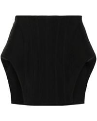 Mugler - Mini-Rok Met Korset - Lyst