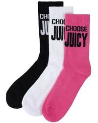 Juicy Couture - Logo-Knit Socks (Set Of Three) - Lyst