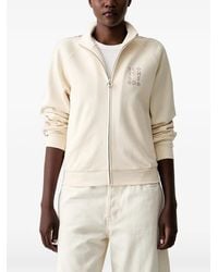 Scotch & Soda - Embroidered Zip-Up Sweater - Lyst