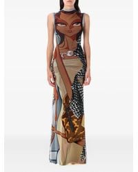 OTTOLINGER - Manga-Print Mesh Maxi Dress - Lyst