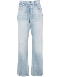 7 For All Mankind - Austyn Mid-rise Straight-leg Jeans - Lyst