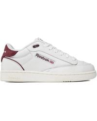 Reebok - Club C Bulc "white Classic Burgundy" スニーカー - Lyst