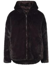 Save The Duck - Davina Reversible Faux-Fur Hooded Coat - Lyst