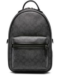 COACH - Charter Monogram Leather Backpack - Lyst