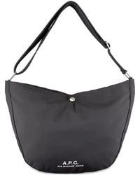 A.P.C. - Journal Logo-Print Messenger Bag - Lyst