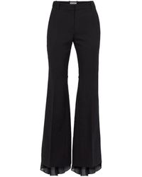 Nina Ricci - Jacquard-Tailoring Flared Trousers - Lyst