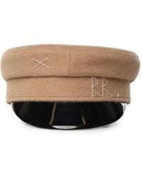 Ruslan Baginskiy - Logo-Embroidered Patent-Peak Baker Boy Hat - Lyst