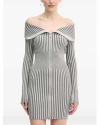 Guess - Striped Zip-Fastening Mini Dress - Lyst