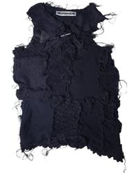 Borbala - Frayed Patchwork Top - Lyst
