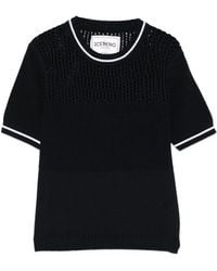 Iceberg - Open-Knit T-Shirt - Lyst
