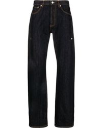 Alexander McQueen - Five-pocket Straight-leg Jeans - Lyst