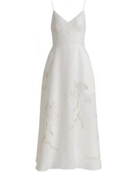 Alberta Ferretti - Linen Dress - Lyst