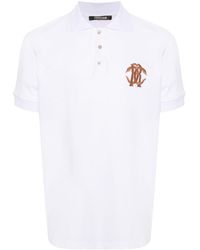 Roberto Cavalli - Poloshirt Met Geborduurd Logo - Lyst