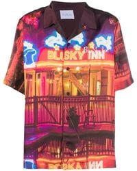BLUE SKY INN - グラフィック サテンシャツ - Lyst
