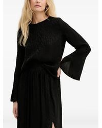 ARMANI EXCHANGE - Blouse À Manches Bouffantes - Lyst