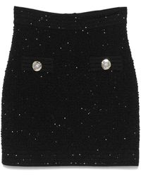 Balmain - Viscose Blend Skirts - Lyst
