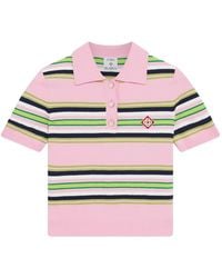 CASABLANCA - Striped Polo - Lyst