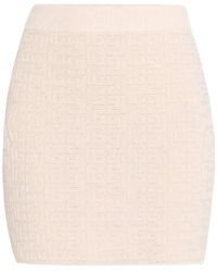 Balmain - モノグラム ニットミニスカート - Lyst