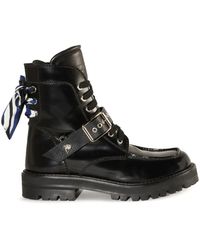 Emilio Pucci - Marmo-Print Leather Boots - Lyst