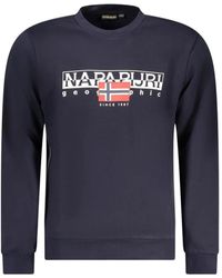 Napapijri - Logo-Print Crew-Neck Sweater - Lyst