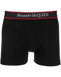 Alexander McQueen Boxershorts Met Logo Tailleband - Zwart