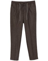 Corneliani - Drawstring-Waist Pleated Trousers - Lyst