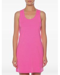 Moschino - Vestido Corto De Playa Con Parche Del Logo - Lyst