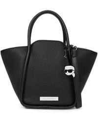 KARL LAGERFELD - Ikon Pebble Small Tote Bag - Lyst