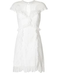 three floor white dress