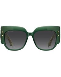 Etro - Blossom-Embellished Square-Frame Sunglasses - Lyst