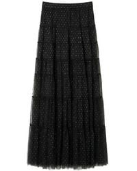 Twinset - Midi Embellished A-Line Skirt - Lyst