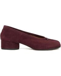 Maison Margiela - Tabi Block-Heel Suede Pumps - Lyst