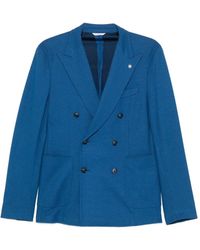 Manuel Ritz - Double-Breasted Blazer - Lyst
