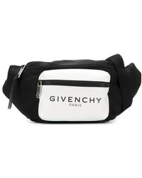 Givenchy Two-tone Logo-print Belt Bag - Black