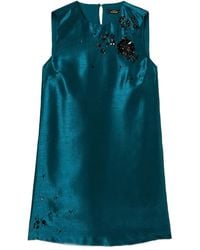 Twinset - Mini Embellished Sleeveless Dress - Lyst