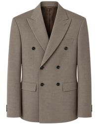 Amaranto - Double-Breasted Peak-Lapel Blazer - Lyst
