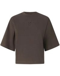 Pinko - Love Birds-Embroidered T-Shirt - Lyst