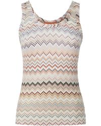 Missoni - Top Con Motivo A Zigzag - Lyst