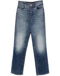 7 For All Mankind - Straight-Leg Vintage Wash Jeans - Lyst