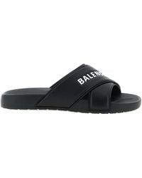 Balenciaga - Claquettes Sporty Pool Embossées - Lyst