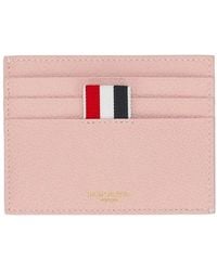 Thom Browne - Pebble-Grain Leather Card Holder - Lyst